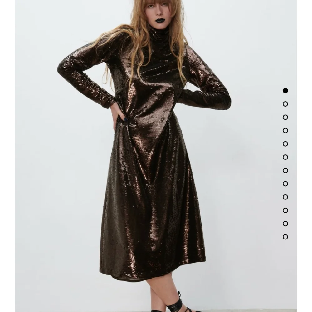 ZARA SEQUIN KNIT DRESS Bloggers favorite - Picture 9 of 13
